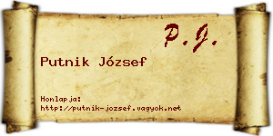 Putnik József névjegykártya